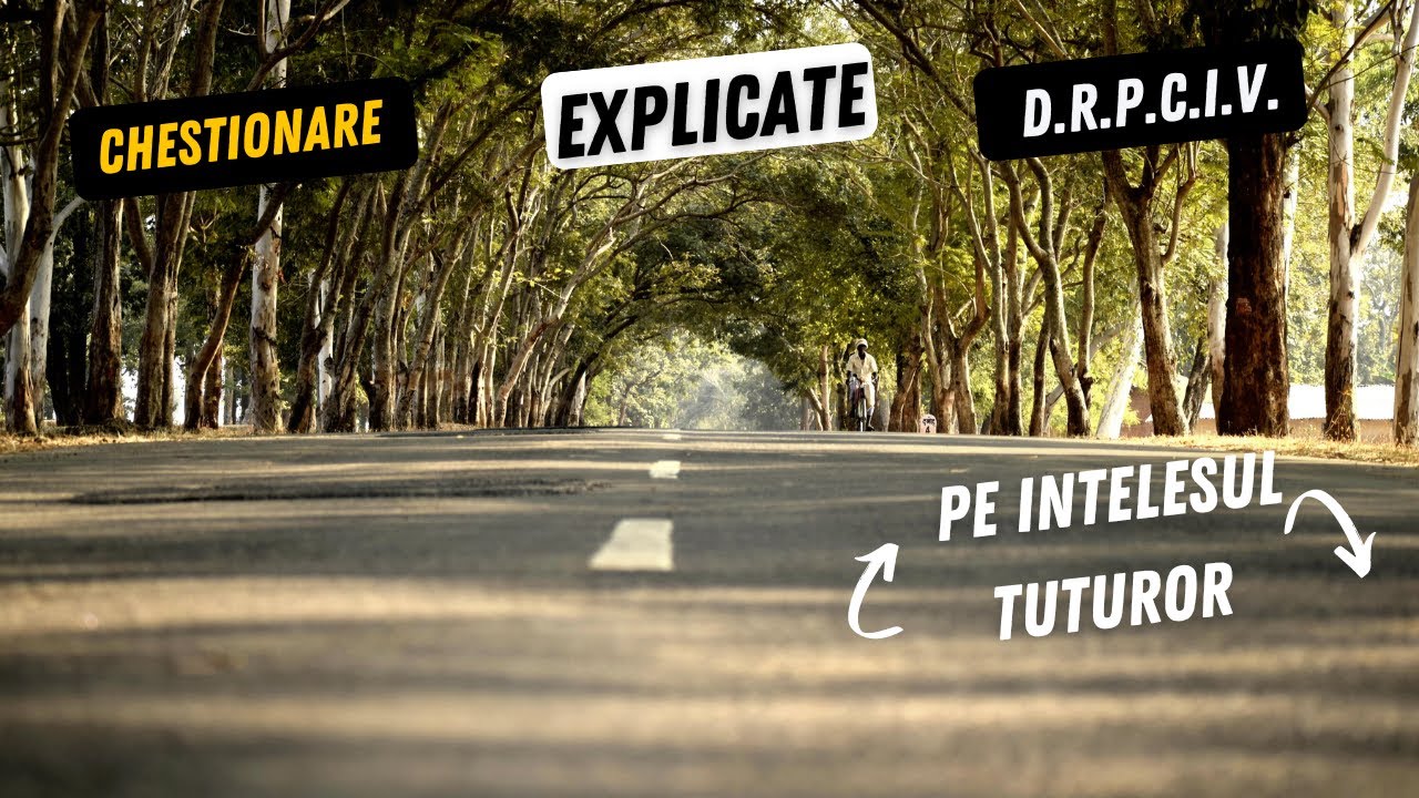 Chestionare explicate pe intelesul tuturor #3/4 -Top intrebari grele drpciv
