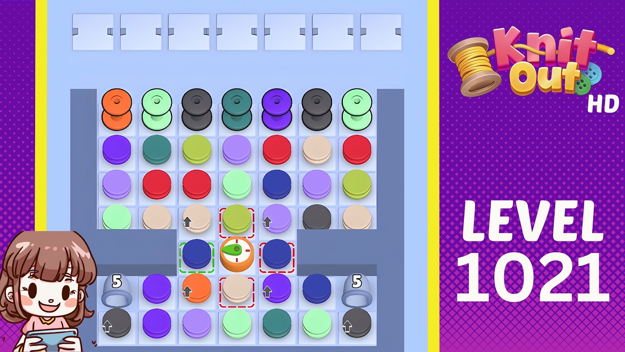 Knit Out Level 1021 Solution Walkthrough