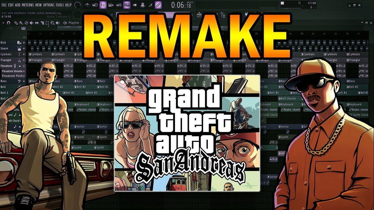 GTA San Andreas Theme [FL STUDIO REMAKE + DESCARGA]