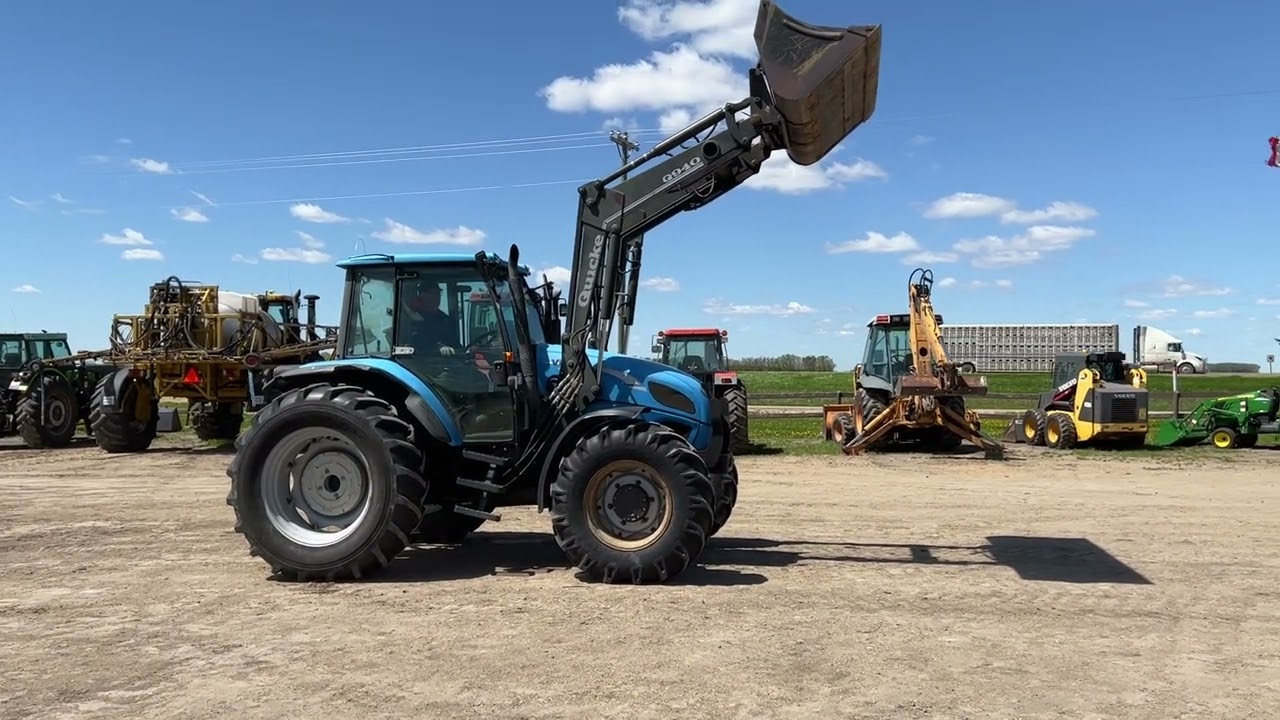 2006 Landini Vision 105 MFWD Tractor with Quicke Q940 loader, selling June 11 Fraser Auction Service