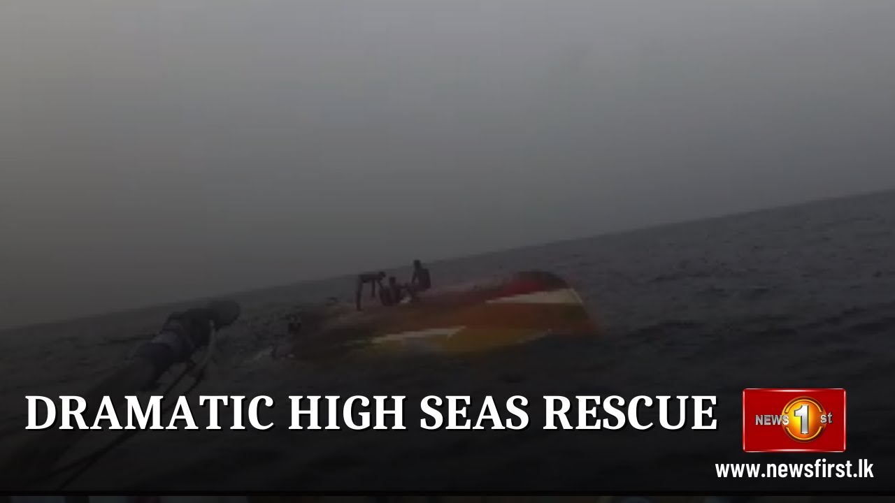 Dramatic high seas rescue: Fishing boat rescues three men from capsizing boat, three others missing