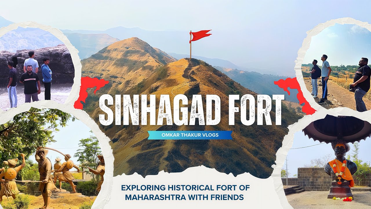 EXPLORING FORT SINHAGAD WITH FRIENDS ❤️💥| OMKAR THAKUR VLOGS | #sinhagadfort #maharashtra 