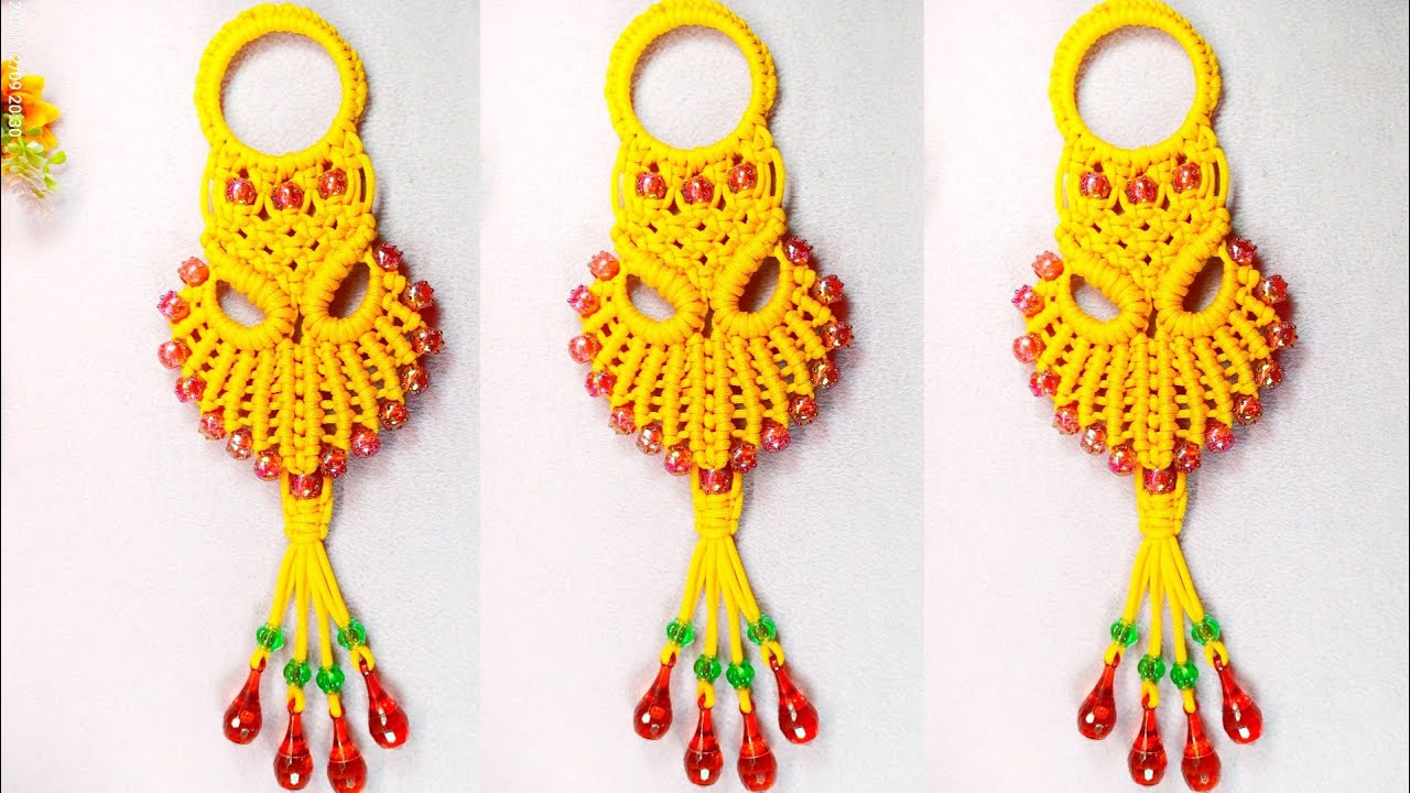 Mini macrame tutorial for beginners / DIY Macrame ornaments / Mini macrame Wall Hanging ||