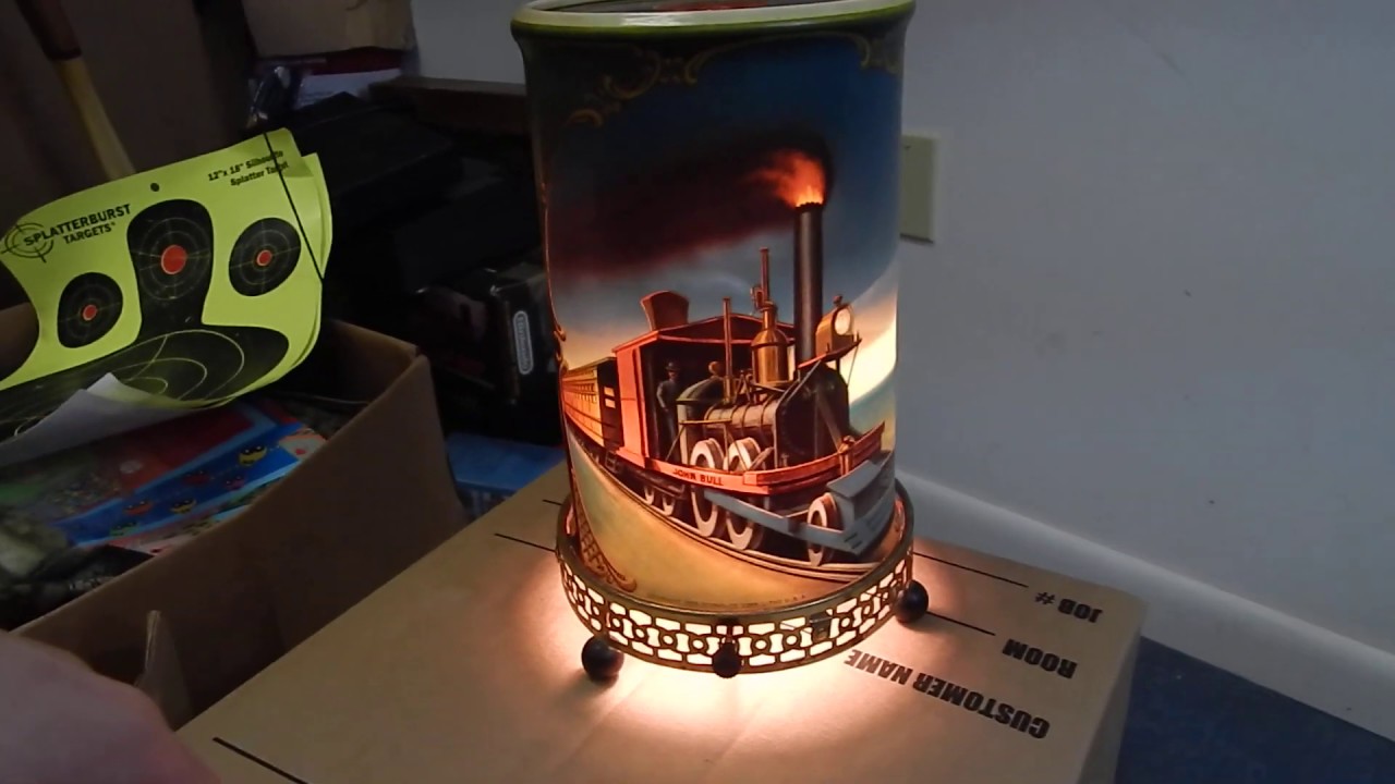 ВИНТАЖНАЯ ЛАМПА ДЖОНА БУЛЛА 1956 ГОДА ECONOLITE CORP LITHO GENERAL TRAIN MOTION LAMP ТЕСТ ПРОДУКТА НА EBAY