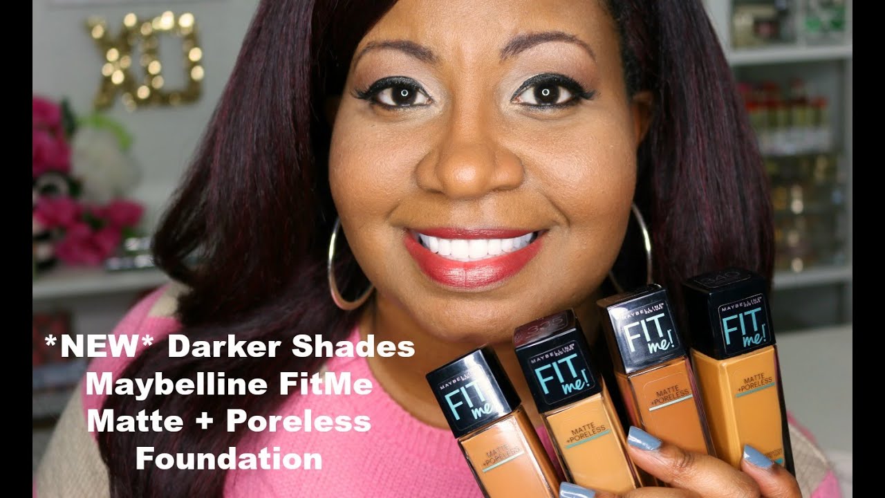 *New Darker Shades* (Swatches & Demo) Maybelline FitMe Matte + Poreless Foundation