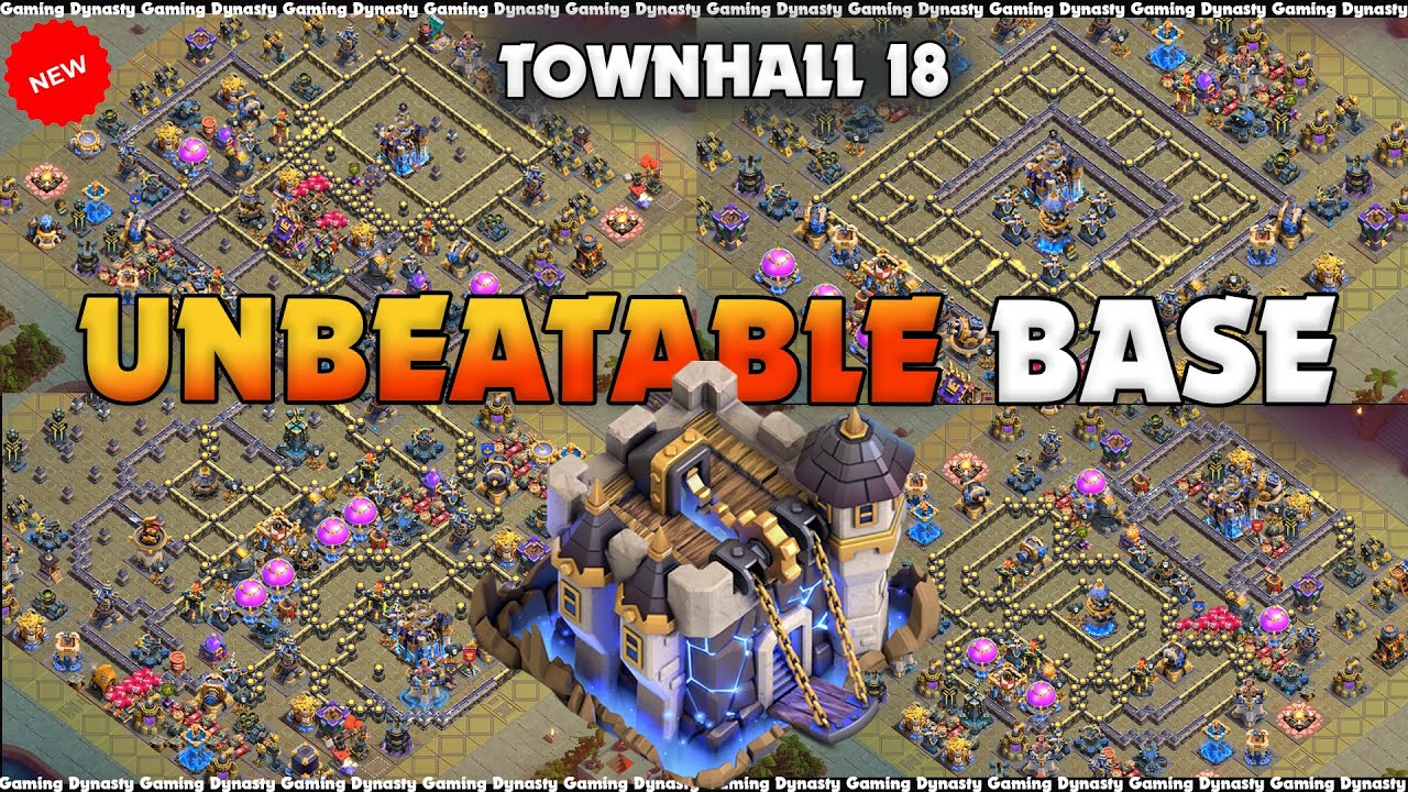 ANTI-3 TH18 BEST WAR BASE || TH18 TROPHY PUSHING WITH COPY LINKS ||TH18 WAR AND CWL BASE ANTI METEOR