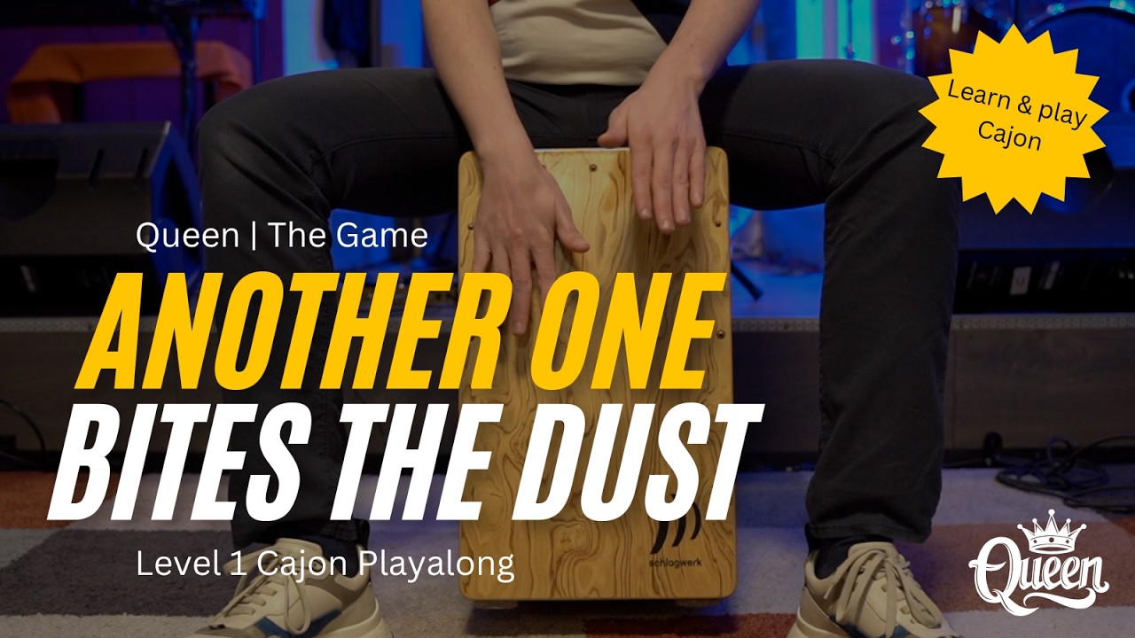 Another one bites the dust - Queen | Level 1 | Cajon Lessons for Beginners