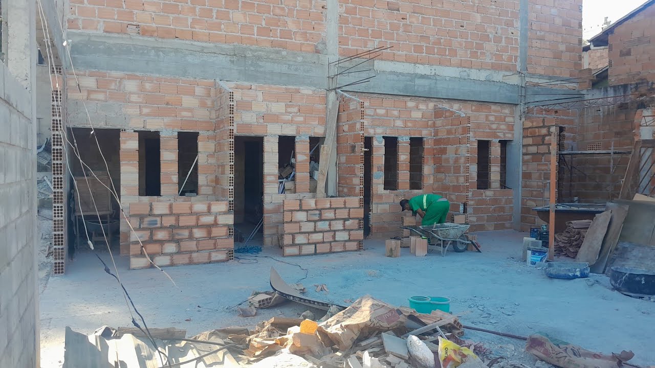 Andamento da obras das 4 kitnets . 40 dias de obra e veja como está ficando