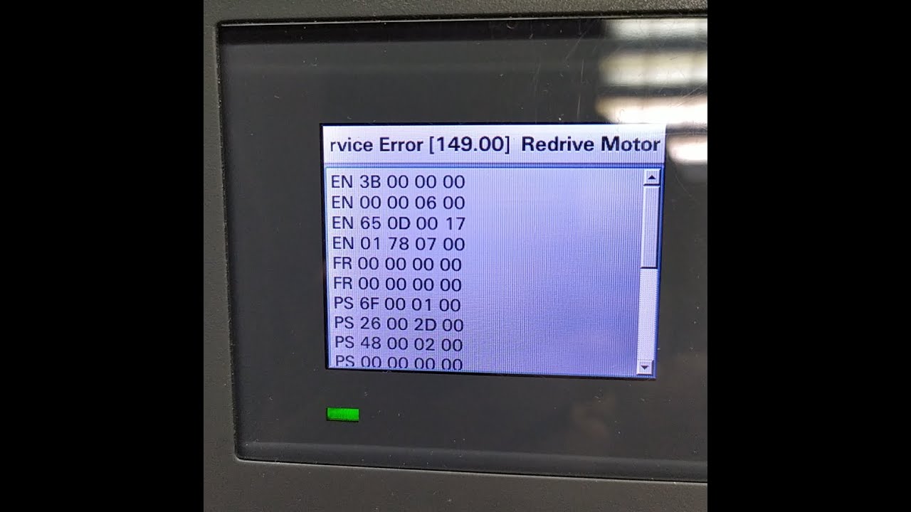 LEXMARK 149.00 Redrive Motor Error Fix - Lexmark MS Printer Service Error