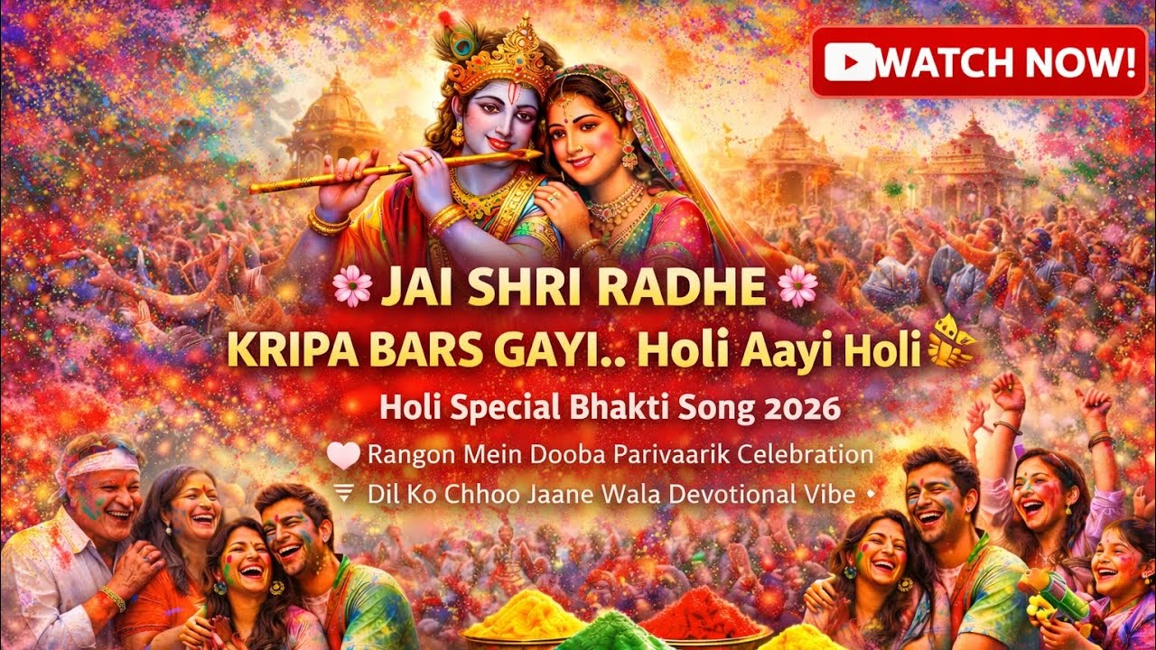 Kripa Bars Gayi Hai 😍 Holi Aayi Hai Holi | Superhit Holi Bhakti Song | Jai Shri Radhe 2026