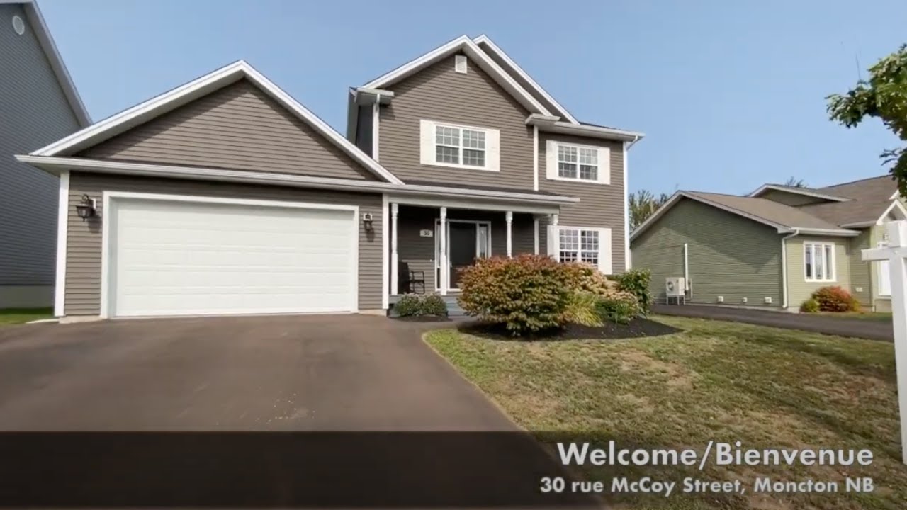 (SOLD) 30 MCCOY IN MONCTON - EXECUTIVE TWO STOREY WITH DOUBLE GARAGE IN ROSEMONT PARK!