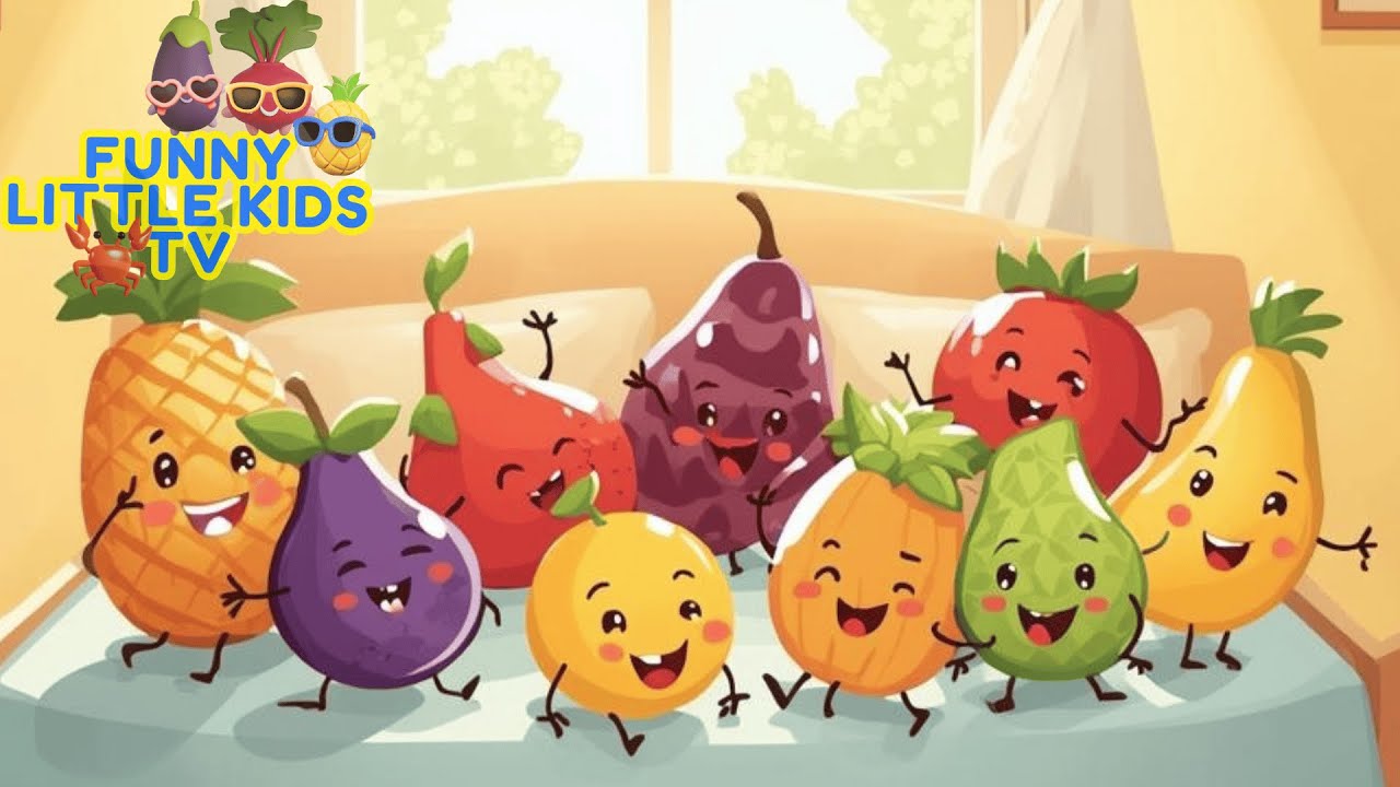 Ten Little Fruits and more Nursery Rhymes | Jumping on the Bed Nursery Rhymes for Kids
