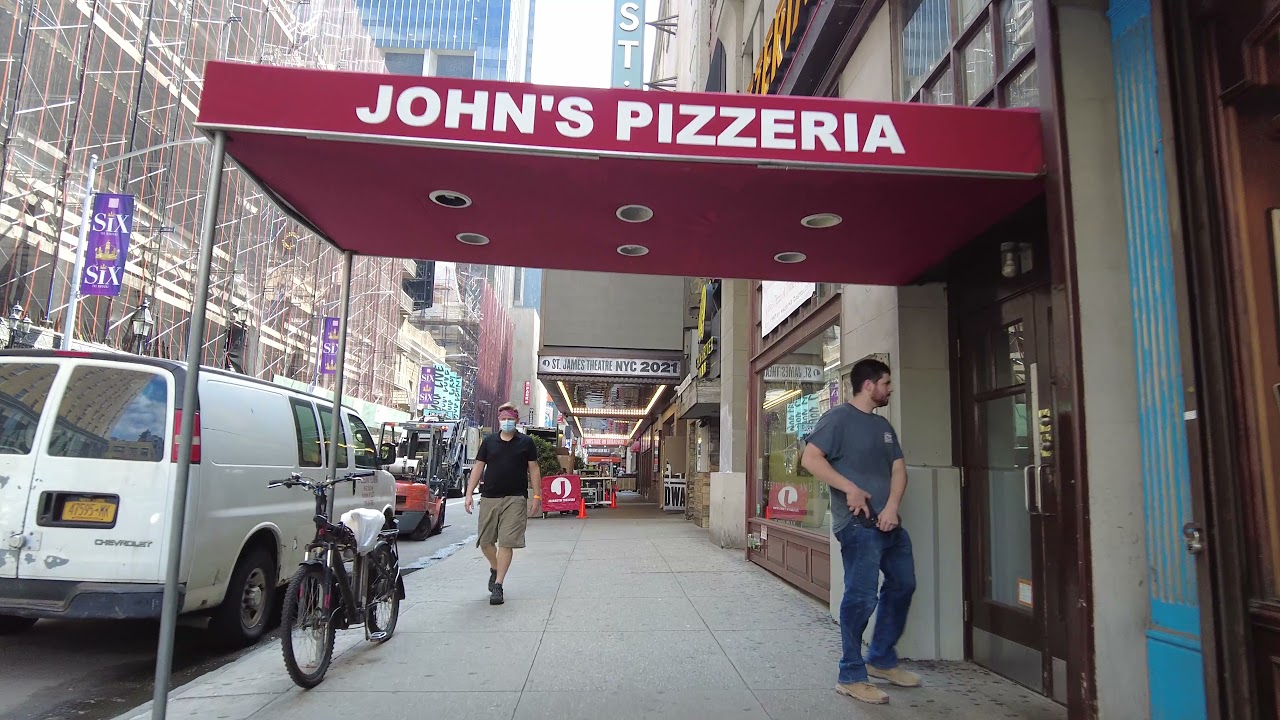 Walking NYC (ASMR): 44th Street from 12th Ave to Madison Ave - Sep 8, 2021
