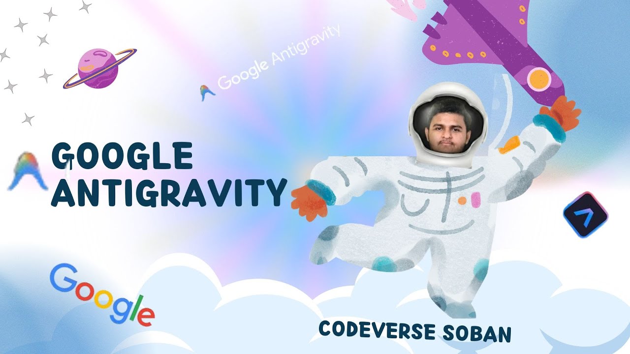 Google Antigravity Magic! Full Website Build in Space Mode 🚀🤯
