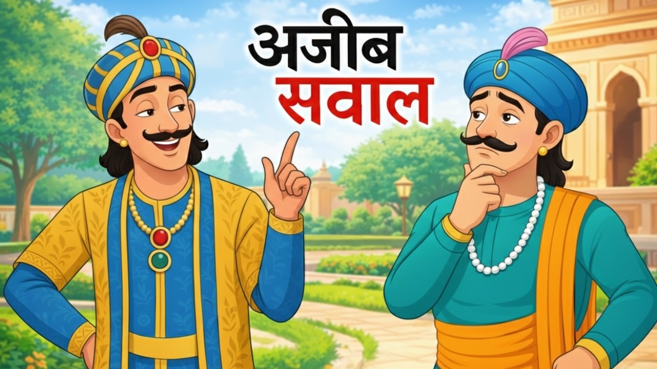 अजीब सवाल | AKBAR BIRBAL KI KAHANI | HINDI KAHANIYA | CARTOON STORY | HINDI STORIES