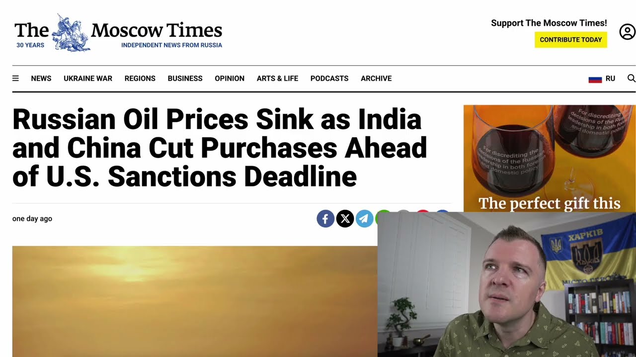 Russia's Urals Oil Price Collapses to $36 per Barrel!