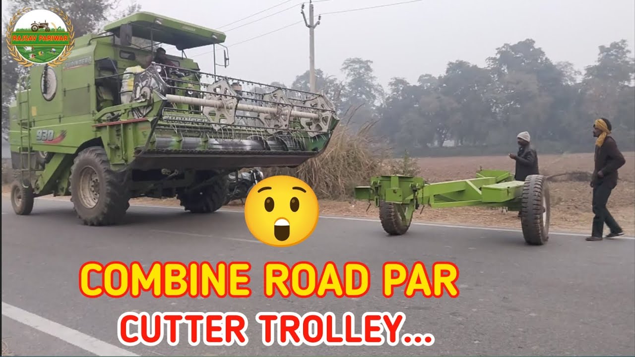 Combine Harvester Road Par Kaise Le Jate Hai😲 | Cutter Trolley Reality | Rajsav Pariwar