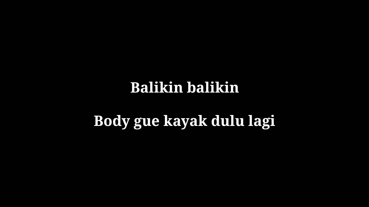 Balikin - Slank | lirik