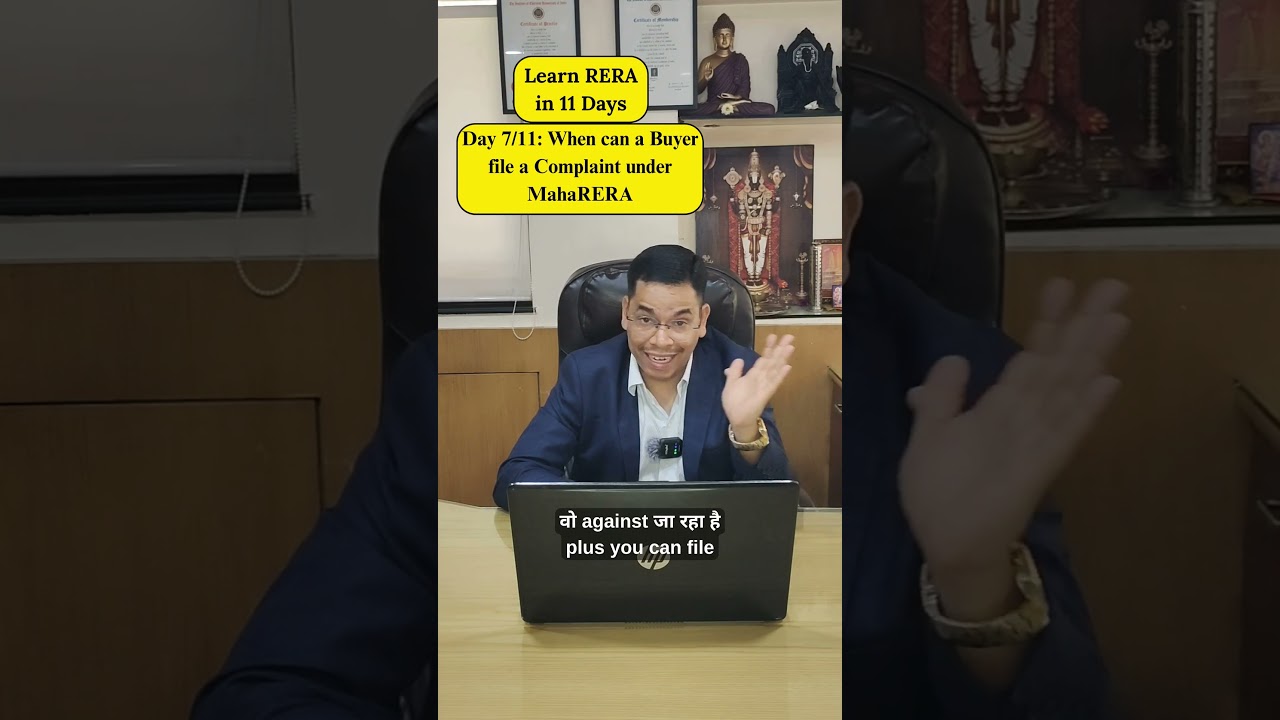 When can a Buyer file a Complaint under MahaRERA | Day 7/11#realestate