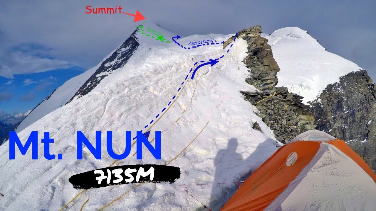Mt.Nun 7135m - summit attempt.