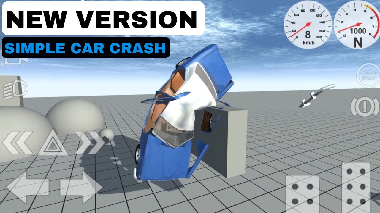 New Gameplay Physics #2 Simple Car Crash HD Android Gameplay 2024 Beamng.Drive Mobile Soft Body