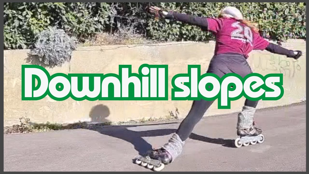 How to stop & control speed on downhill slopes on inline skates & rollerblades using the Powerslide