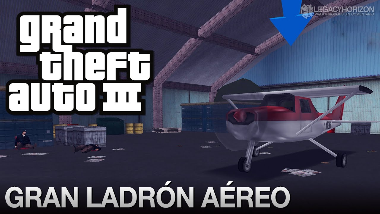 GTA 3 - Misión #40 - Gran ladrón aéreo / Robo de vehículos aéreos (1080p 60fps)