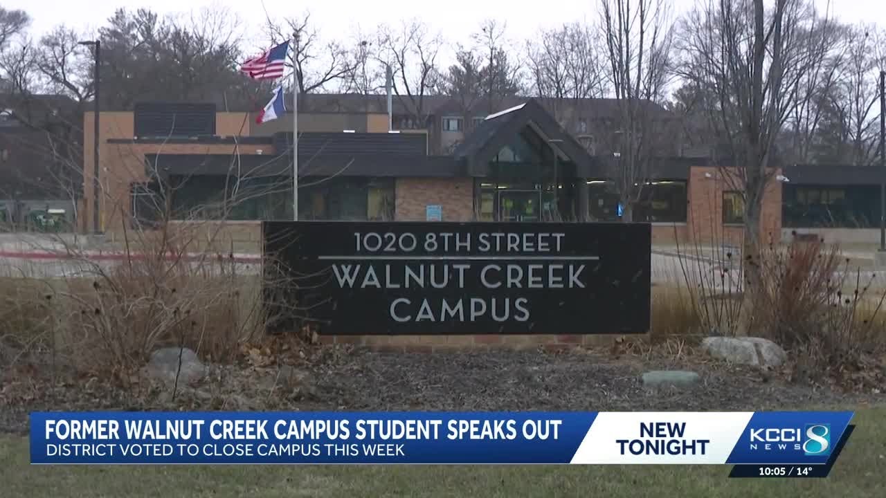 Former Walnut Creek student reacts to West Des Moines school's closure