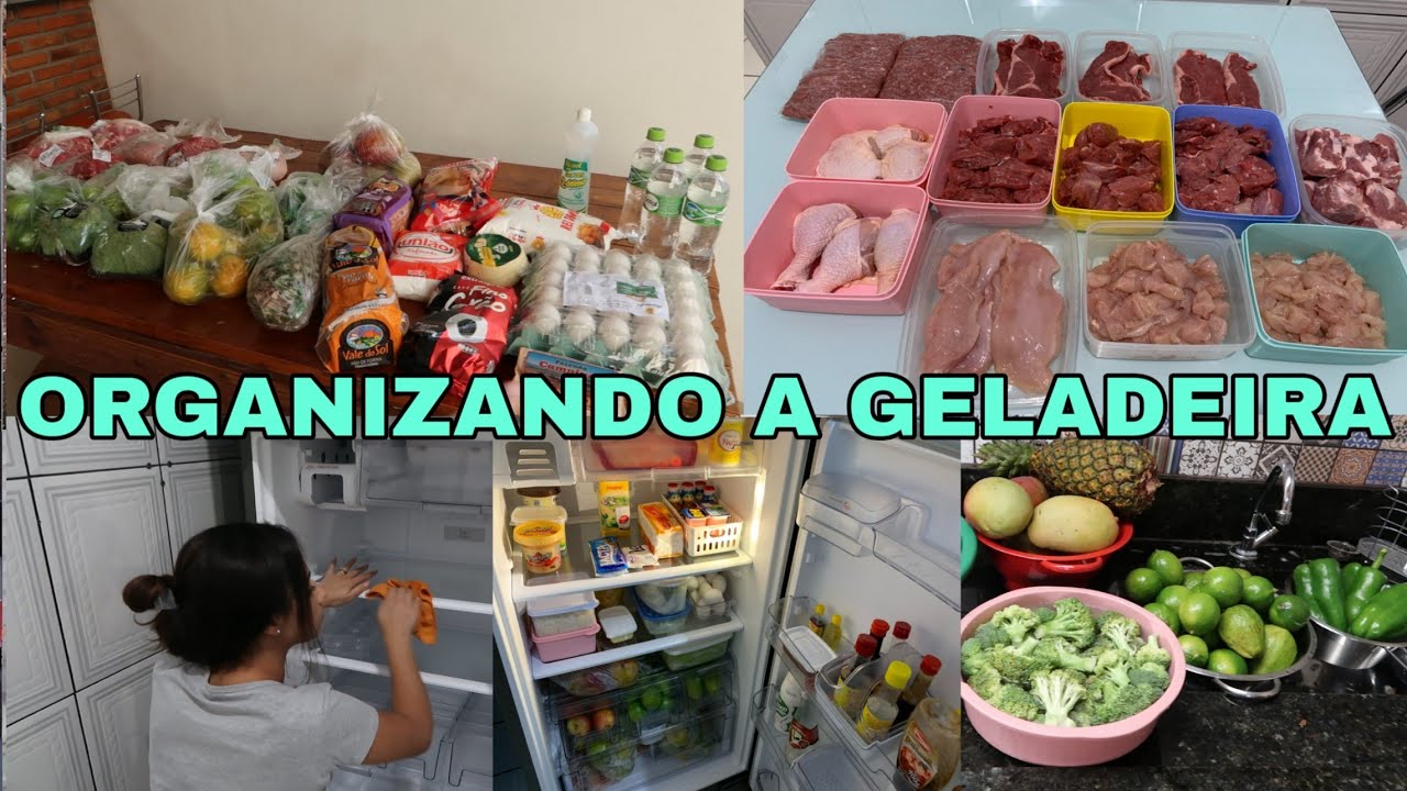 COMPRAS DA SEMANA, HIGIENIZANDO AS FRUTAS, SEPARANDO AS CARNES, ORGANIZAÇÃO DA GELADEIRA
