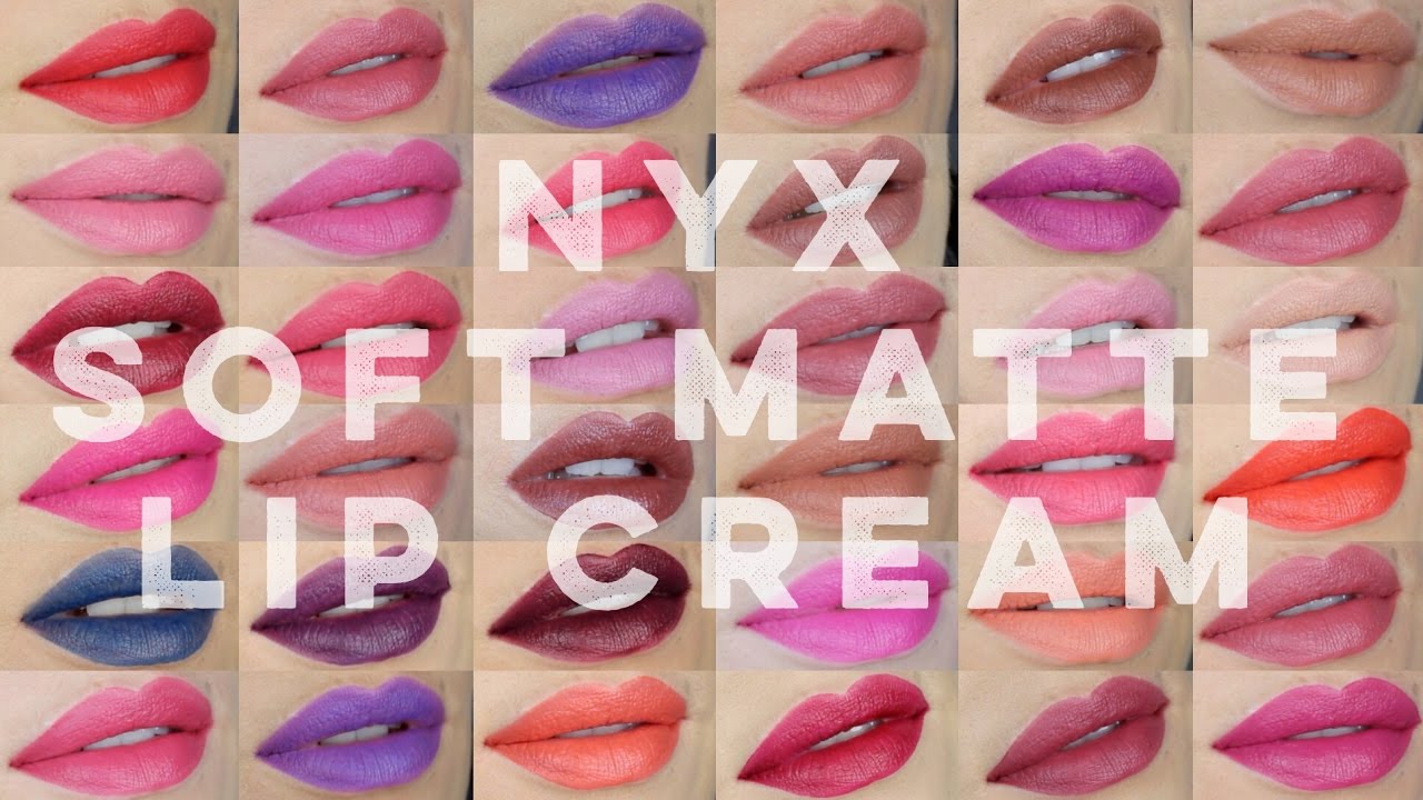 Полная коллекция: свотчи и обзор помады | NYX Soft Matte Lip Cream