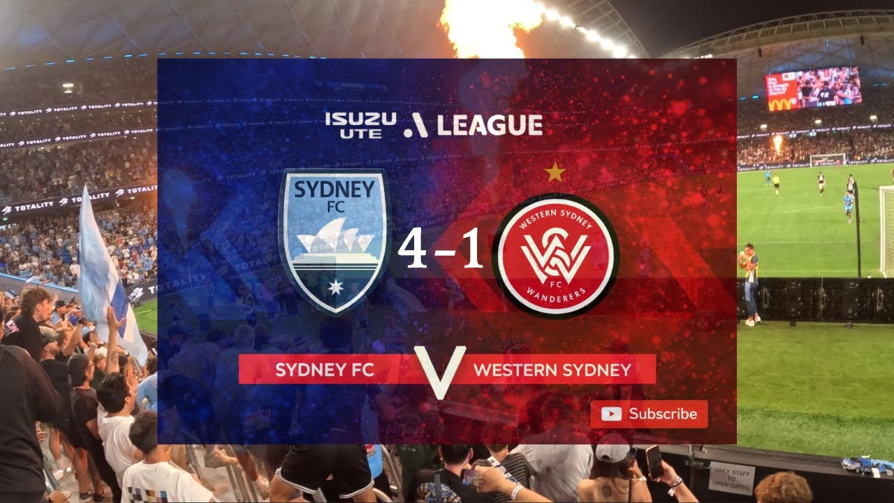 COVE POV- Sydney Fc V Western Sydney Wanderers- ALL THE GOALS LIVE