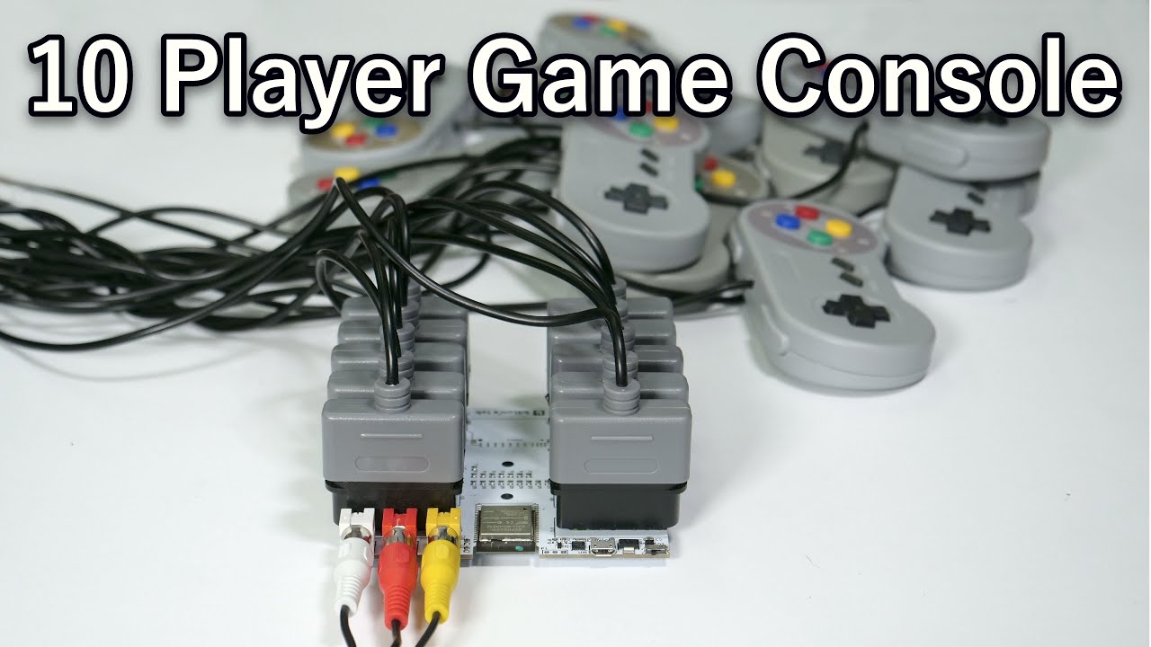 Игровая консоль на 10 игроков своими руками [ESP32, Arduino, AV]