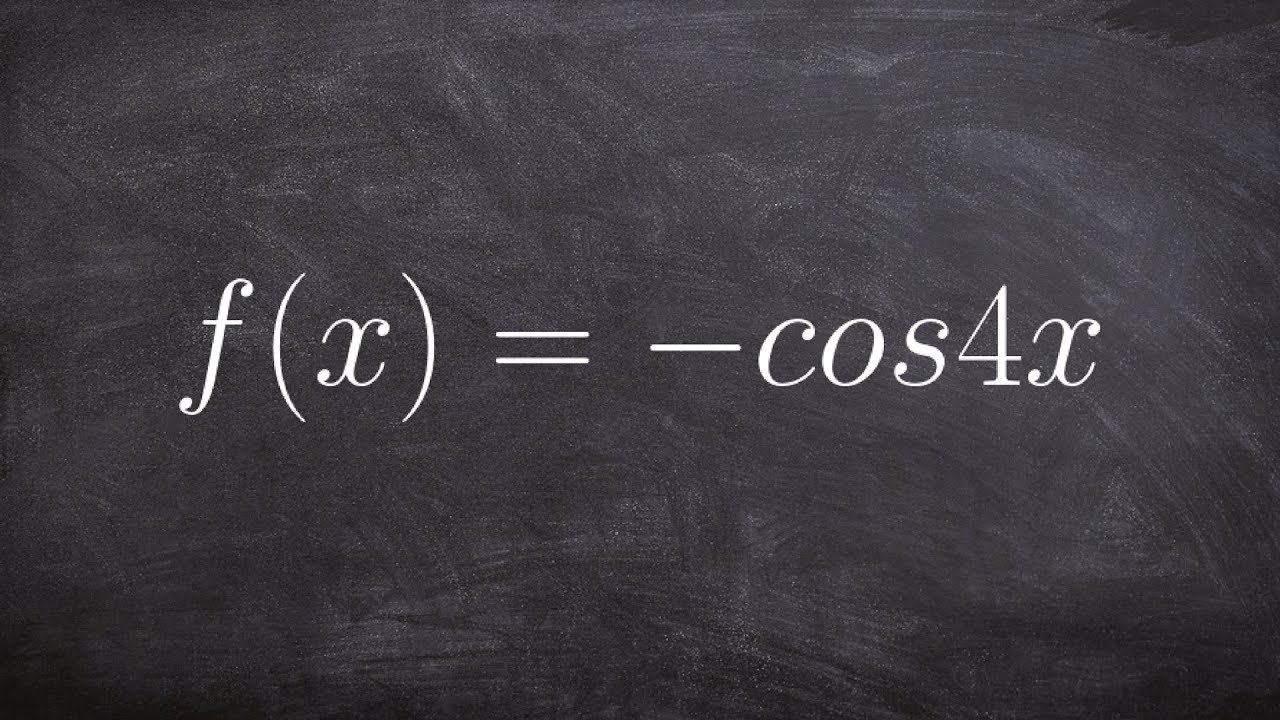 Graphing a Cosine Graph with a Reflection