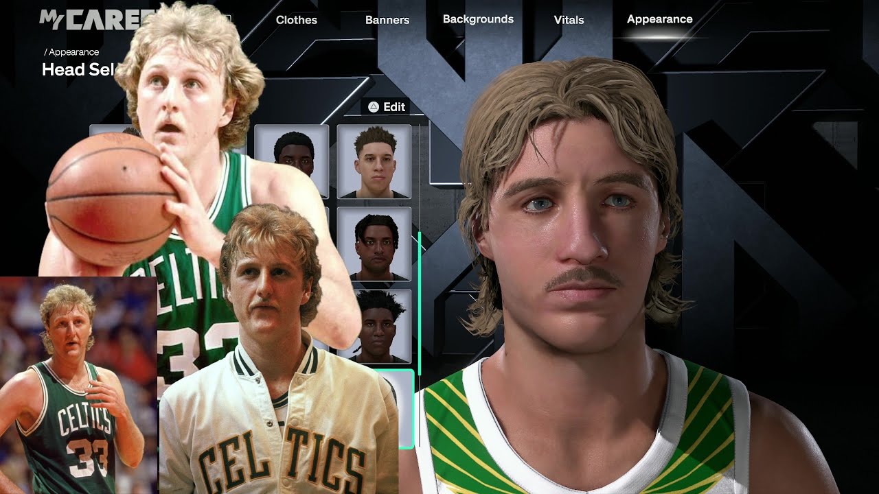 LARRY BIRD FACE CREATION - NBA 2K26