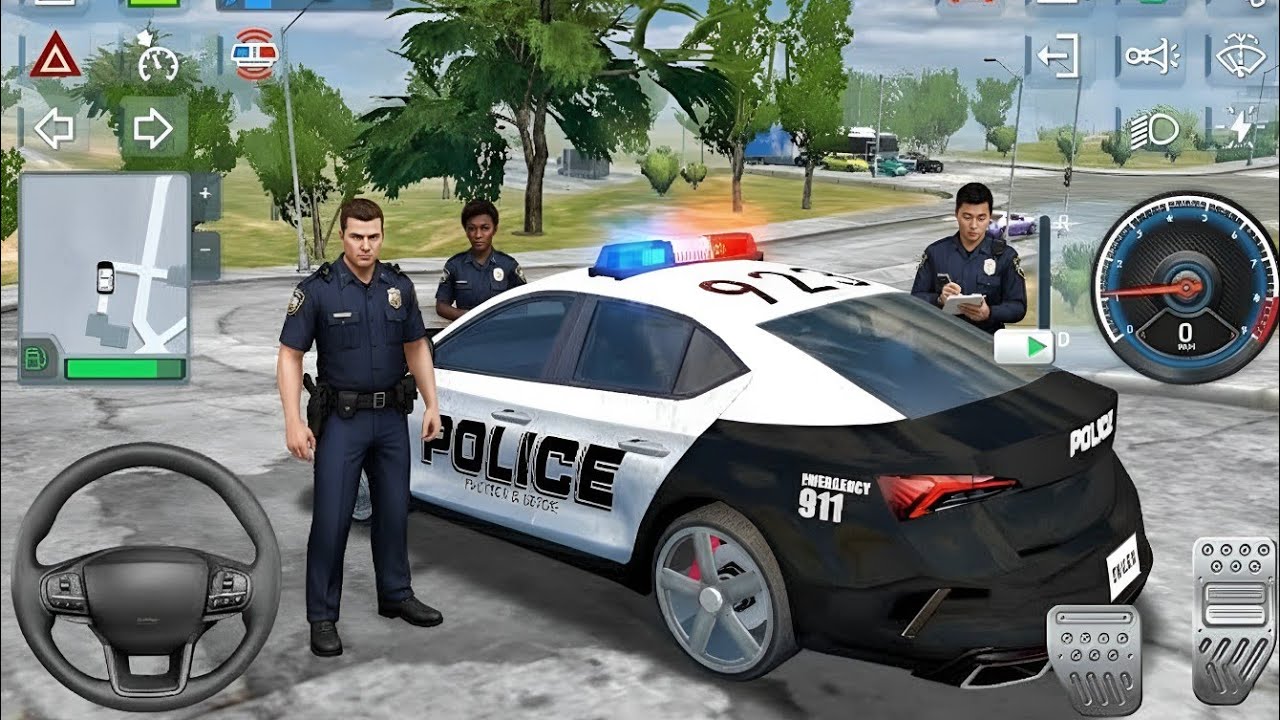 محاكي ألقياده سيارة شرطة العاب شرطة العاب سيارات العاب اندرويد Android Gameplay Police Sim 2025