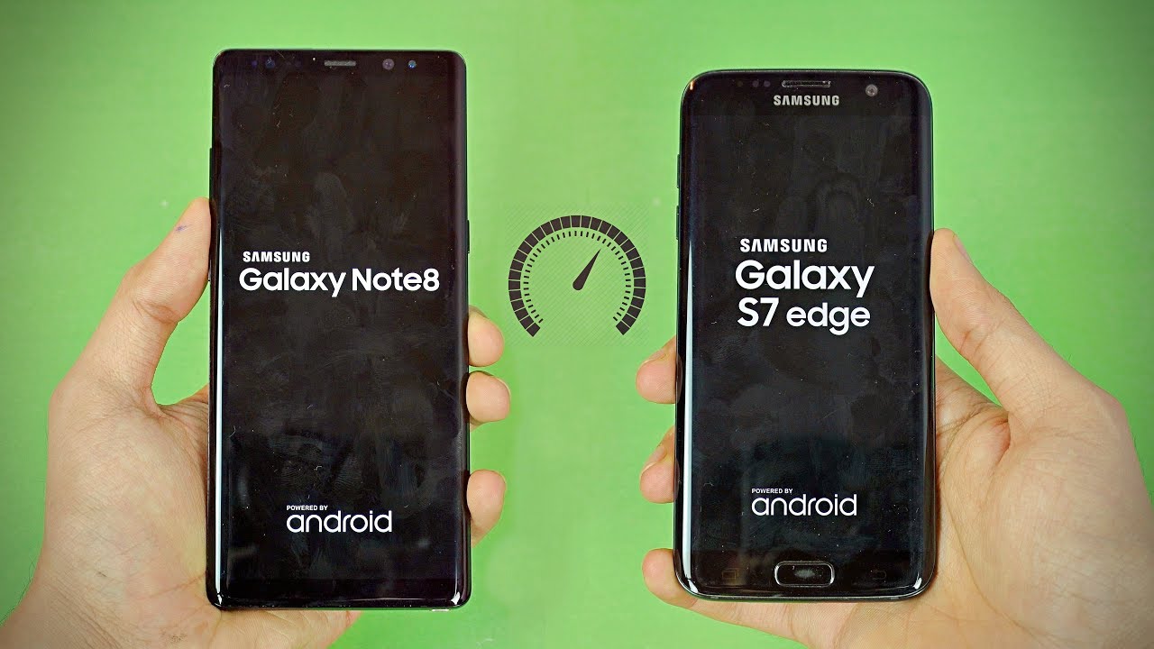 Samsung Galaxy Note 8 vs S7 Edge - Speed Test! (4K)