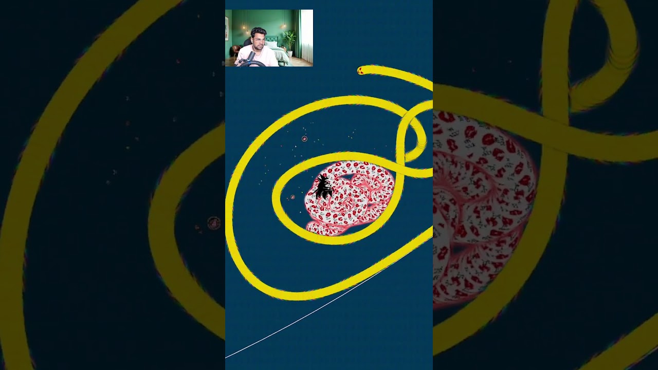 Small Snake Traps BIG Snake in Wormate.io! Unbelievable Gameplay #wormate #wormateio #shortsfeed