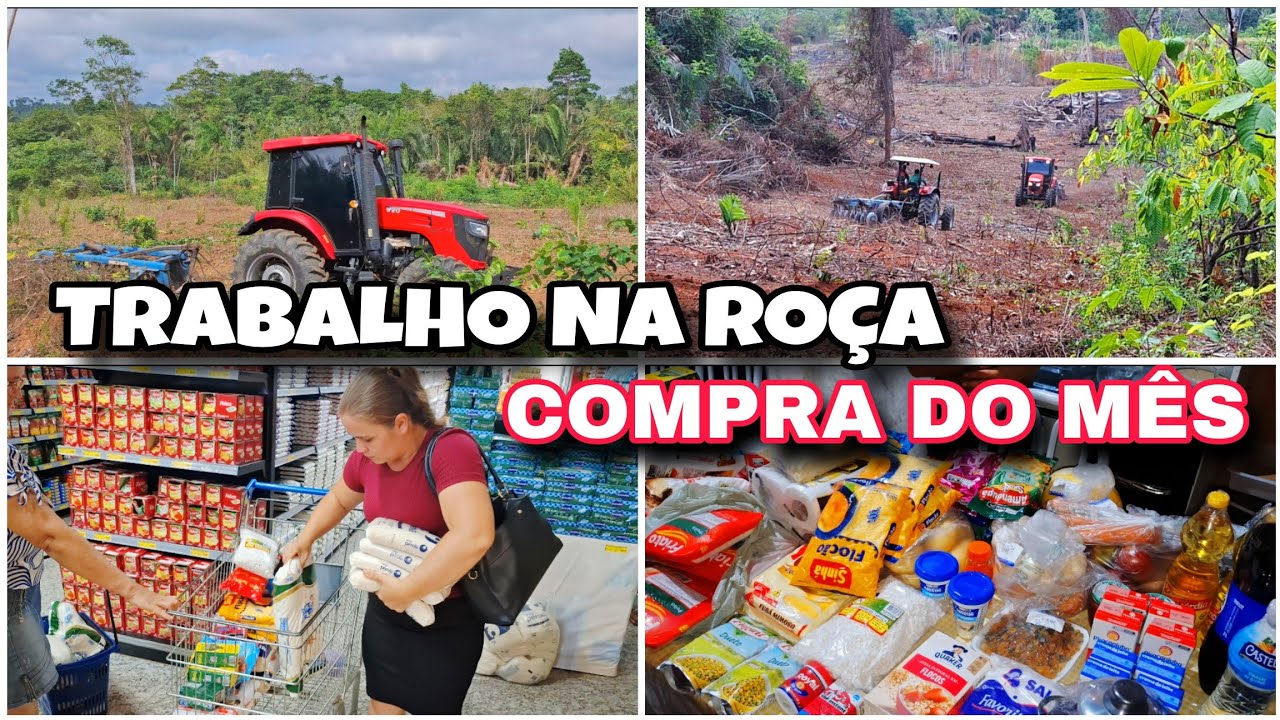 VLOG DA VIDA RURAL:  LIMPANDO A TERRA🚜 + REPONDO A DESPENSA 🛒