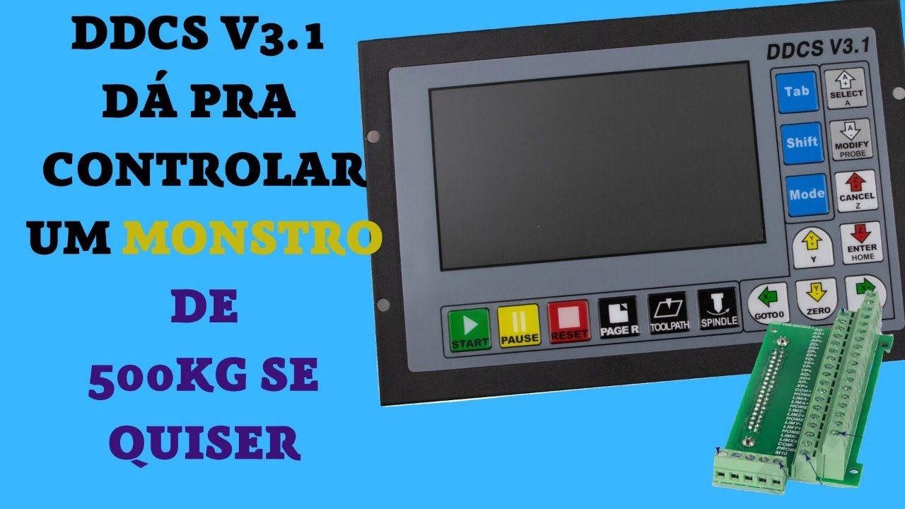 DDCS V3.1 Controlando o monstro de 120Kgf e até maior com controladora DDCS V3.1 veja suas funcional