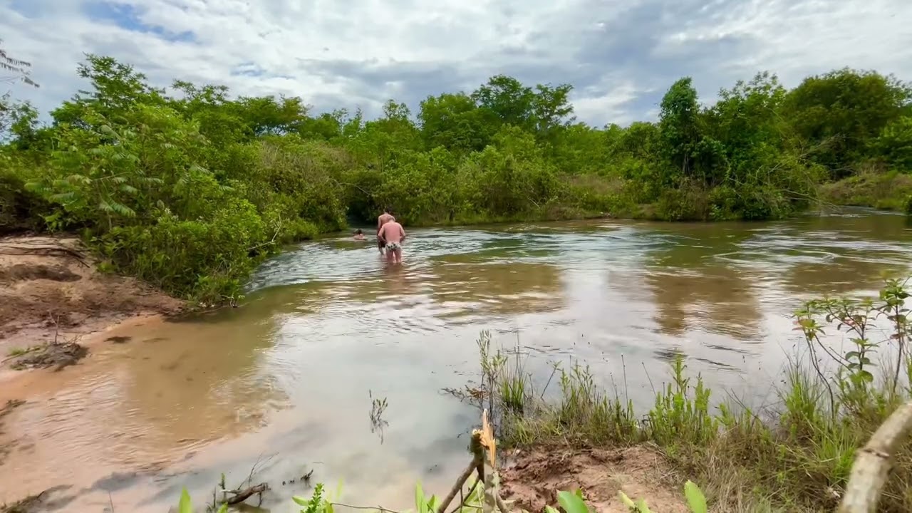 De ferias no rio da fazenda Bom futuro em família em Mato Grosso 2025
