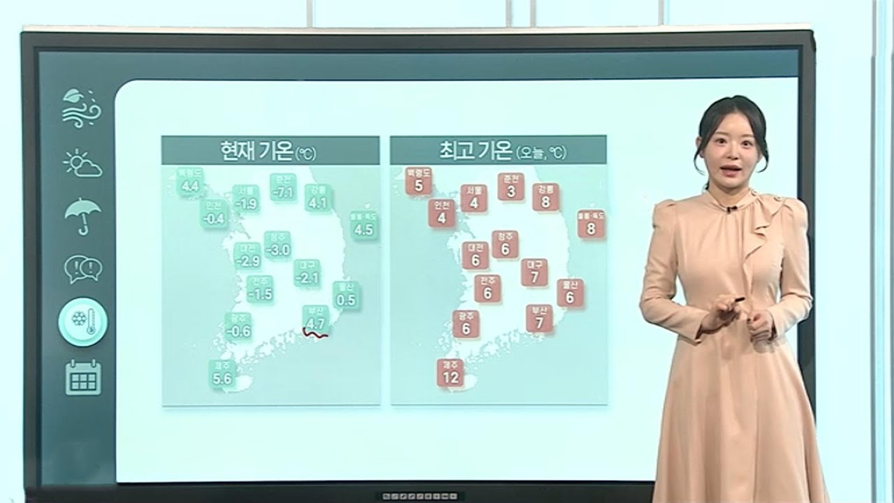 [날씨클릭] 전국 대부분 눈·비 …미끄럼 사고 주의 / 연합뉴스TV (YonhapnewsTV)