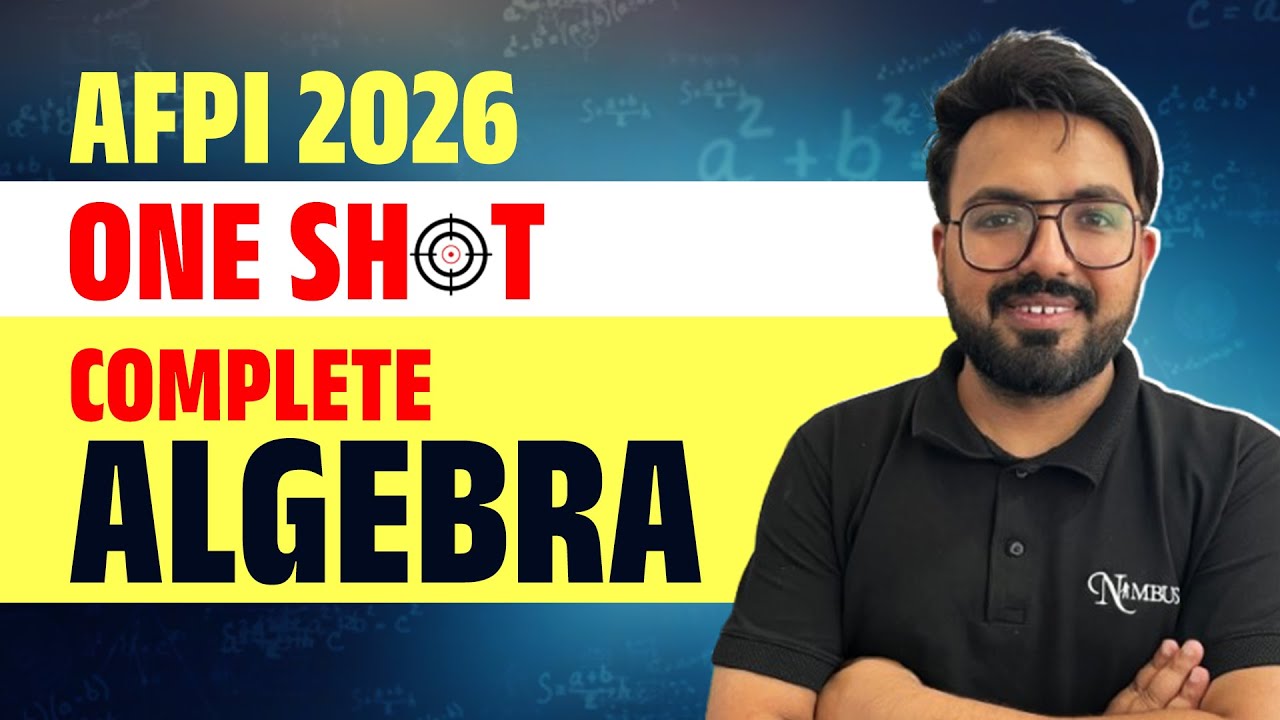 AFPI 2026 ONE SHOT COMPLETE ALGEBRA 