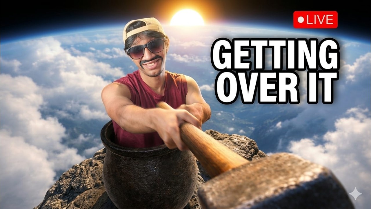 AAJ MAI UPER ASMAAN NICHHE !!!! | getting over it VERTICAL live stream🔴