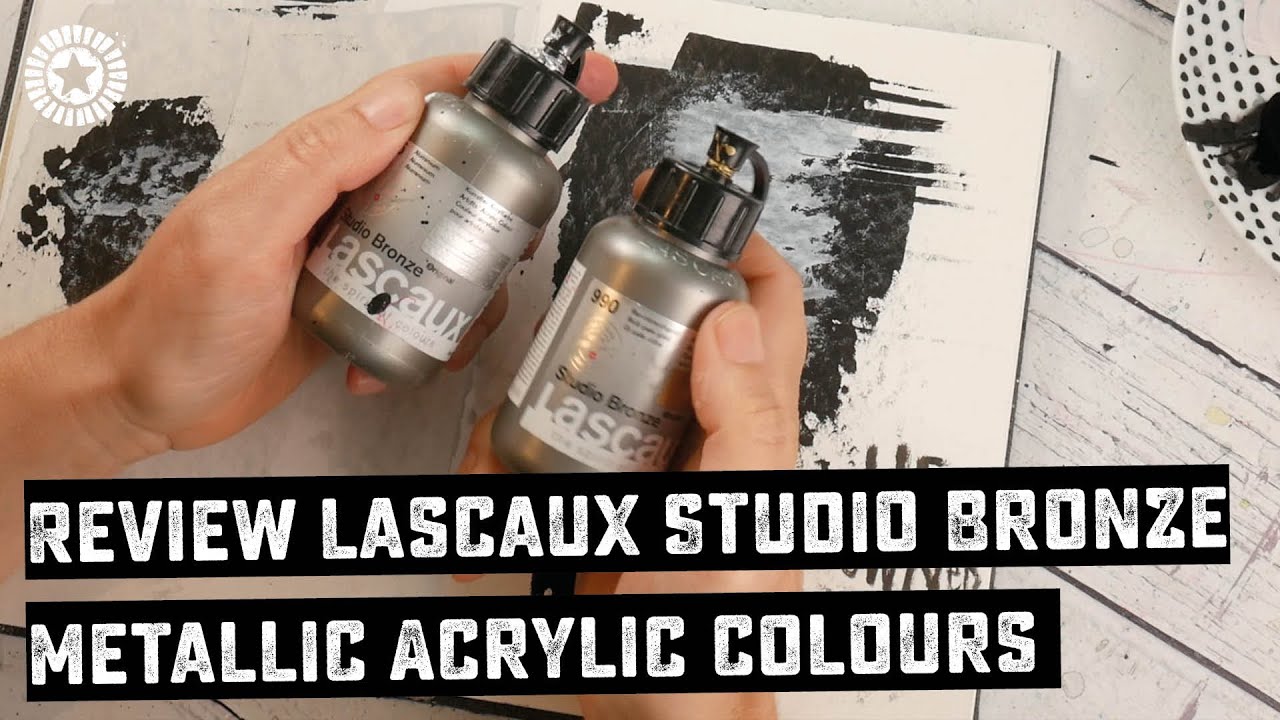 Review Lascaux Studio Bronze Metallic Acrylic colours Bloknote TV