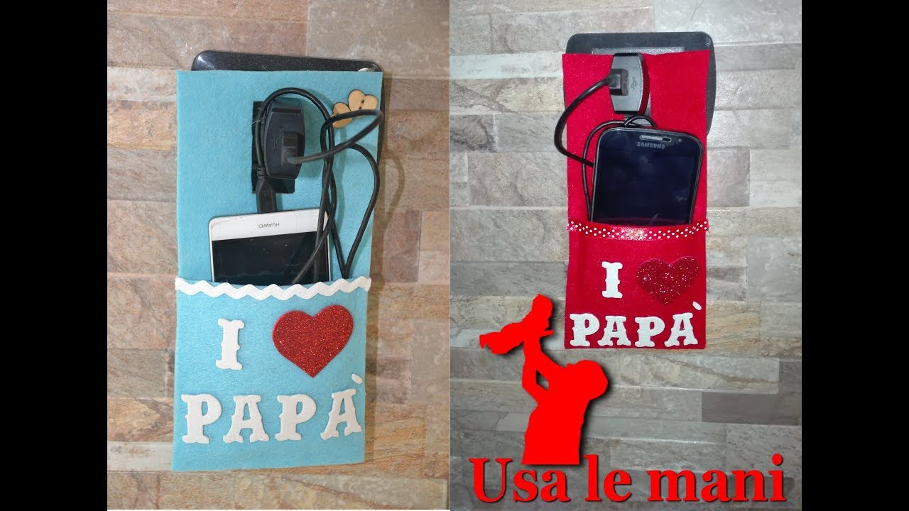 Festa del papà fai da te: Porta cellulare in carica