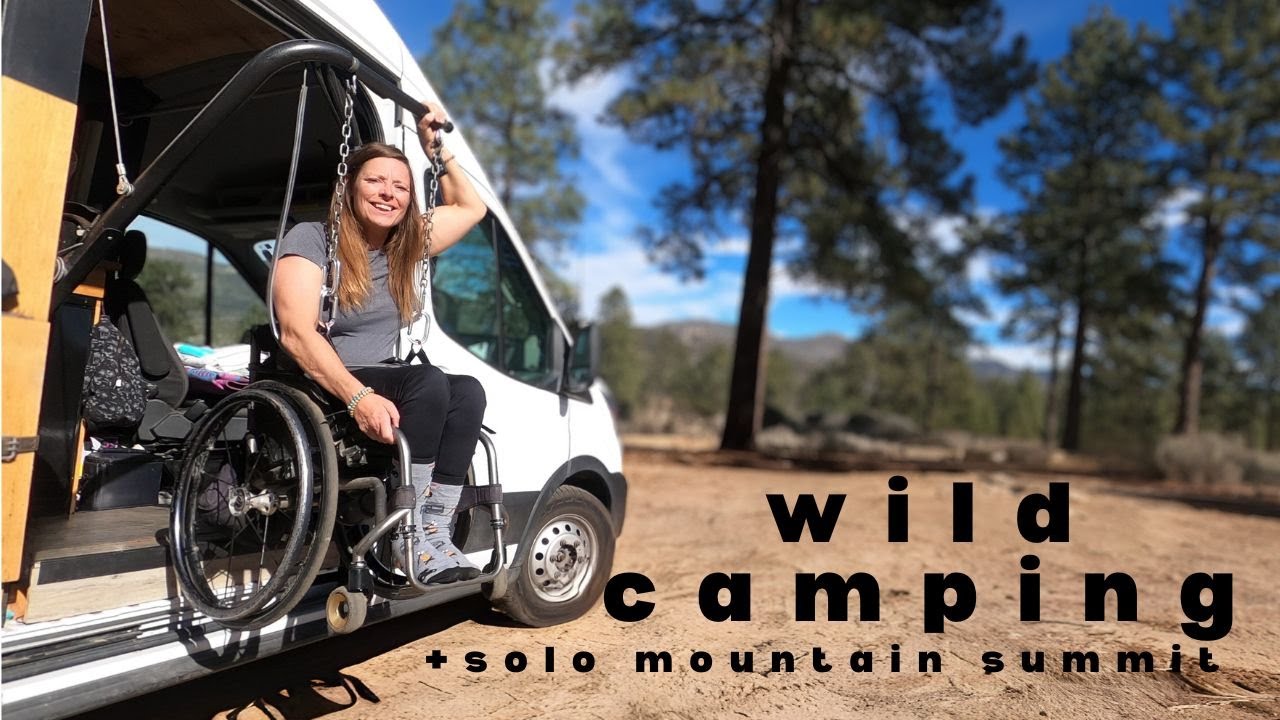 solo mountain summit 💪 | WHEELCHAIR VANLIFE ADVENTURES |