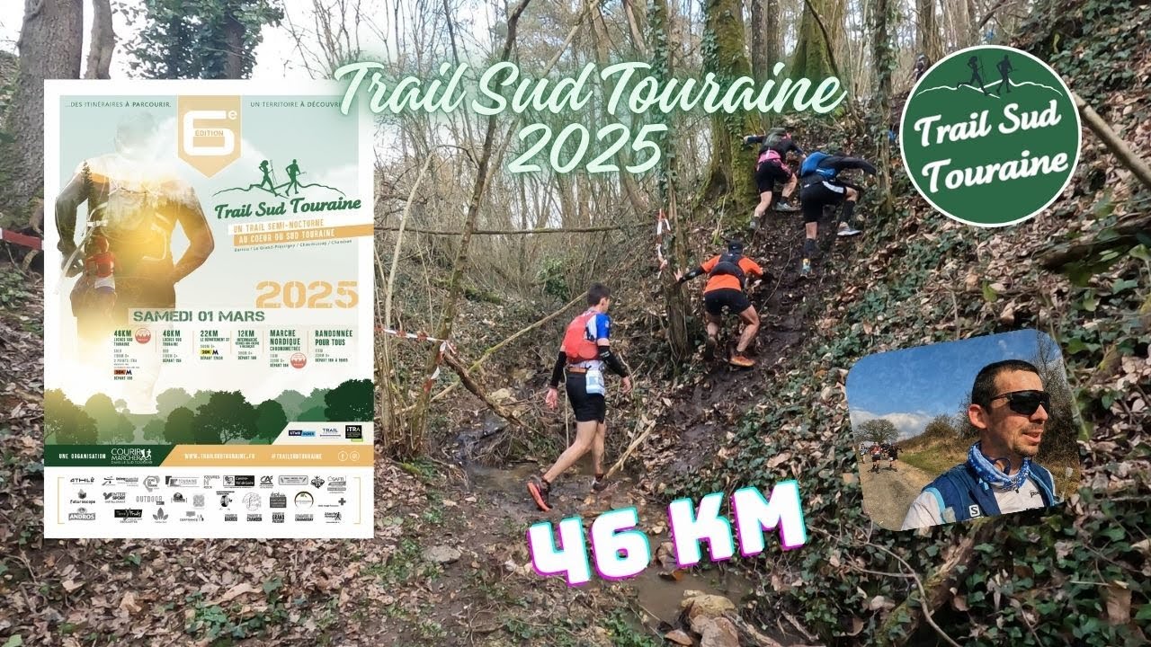 Trail Sud Touraine 2025. 46 km