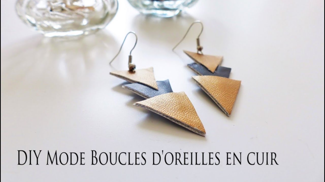 DIY Mode: Boucles d'oreilles en cuir