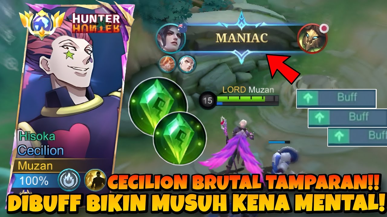 CECILION BUFF SANGAT MENGERIKAN😱! SEKALI TAMPAR MUSUH KENA MENTAL! MOBILE LEGENDS