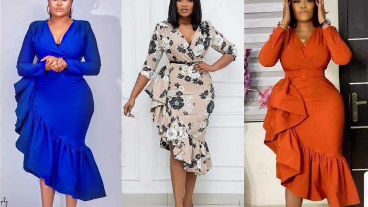 How to Make an Overlap Ruffled Short Dress.. Cutting and Stitching. Beginners Friendly
